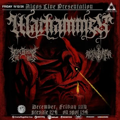 WARHAMMER “ALGOS” LIVE PRESENTATION AT BLACK TEMPLE + Special Guests: Hope Behind the Hills & Noxulifer