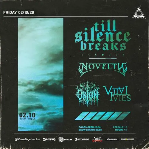Into the Darkness of Blue: Till Silence Breaks , Novelty , Orion , Vital Ivies - LIVE at Black Temple