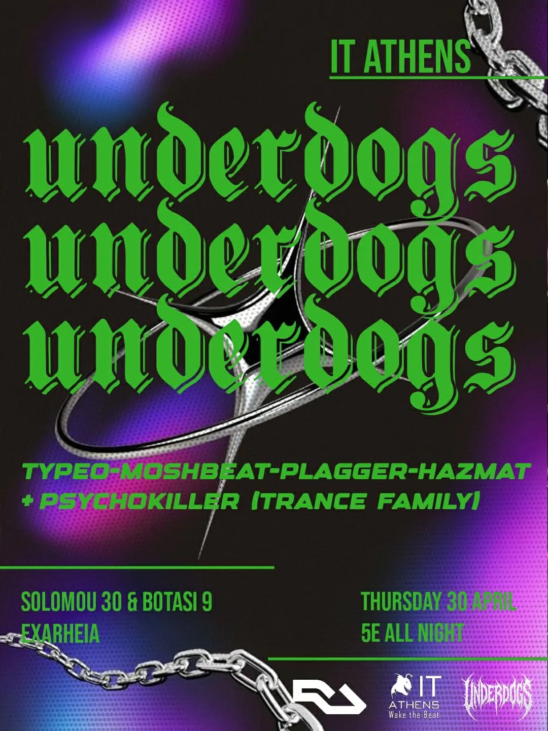 Underdogs Techno Extra date
