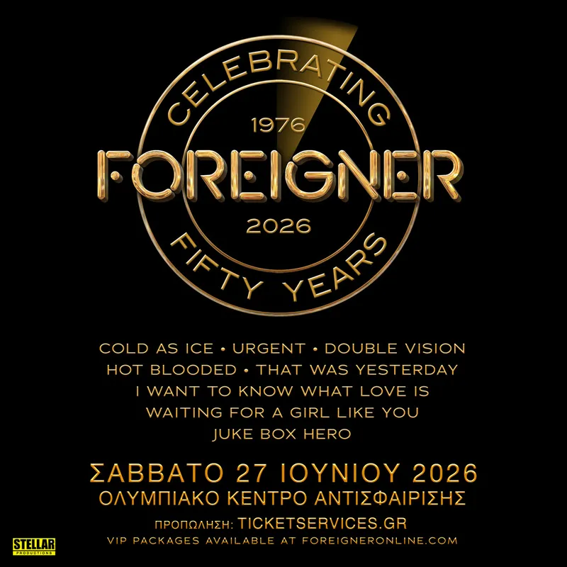 FOREIGNER CELEBRATING 50 YEARS