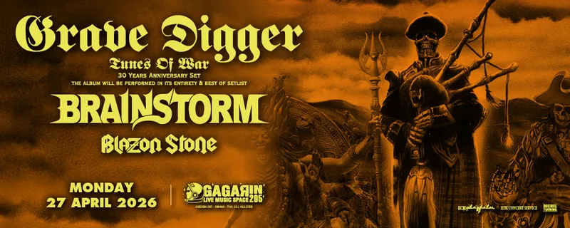 GRAVE DIGGER «Tunes Of War» 30 Years Anniversary Set  +BRAINSTORM +BLAZON STONE